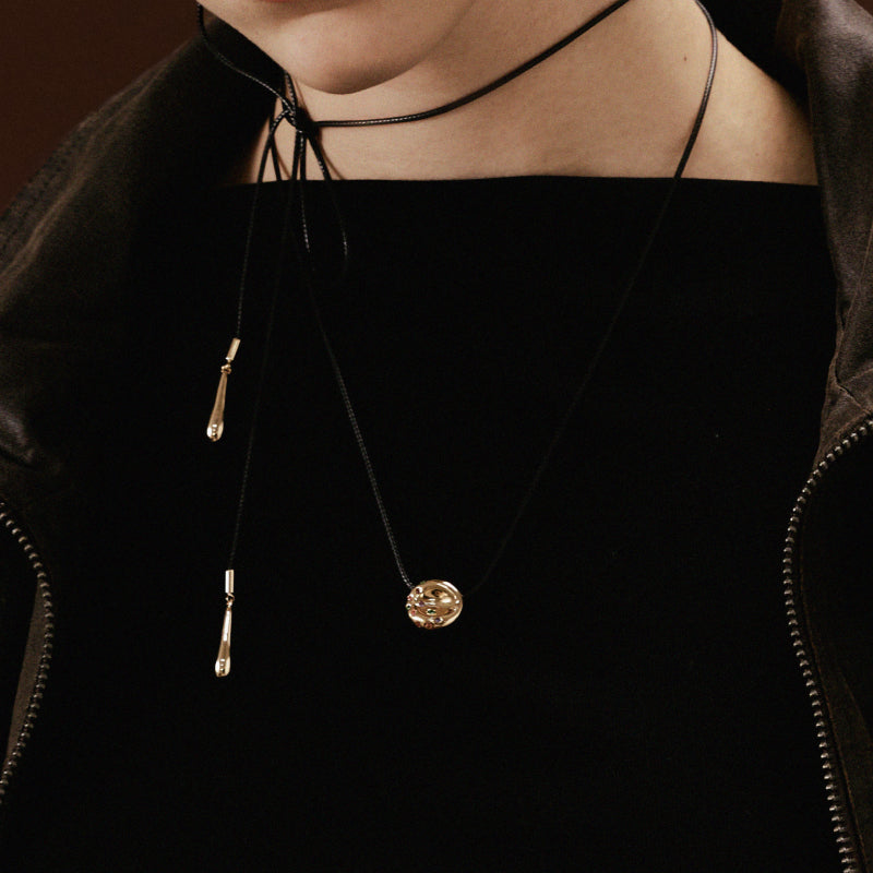 Golden Bagel Chain Necklace