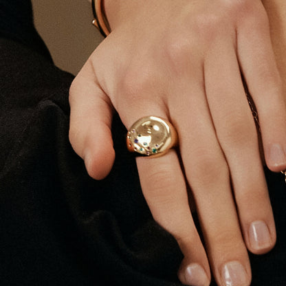 Golden Bagel Ring