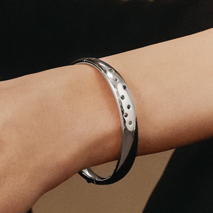 Silver Bagel Bracelet