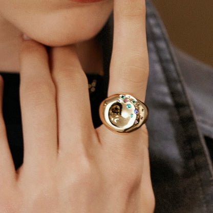 Golden Bagel Ring