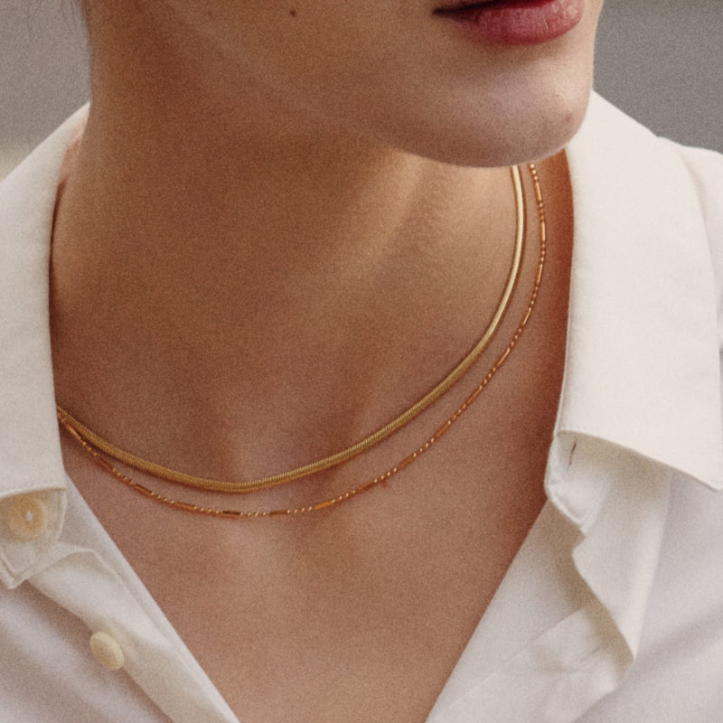 Gouden minimalistische ketting