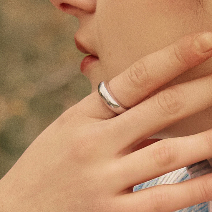 Silver Coffee Mug Ring [Middle Size]