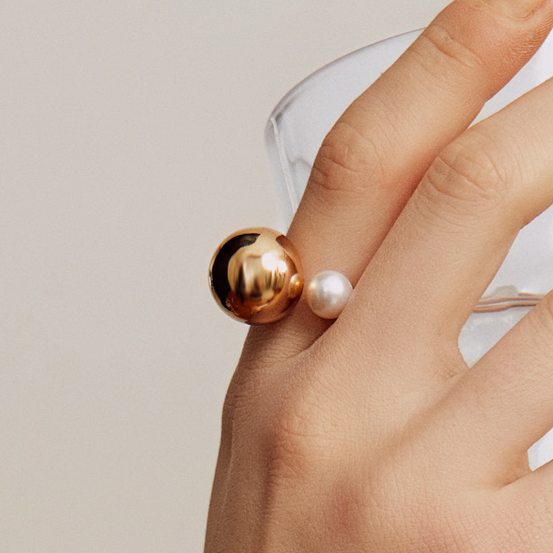 Gold Coffee Milk Ring