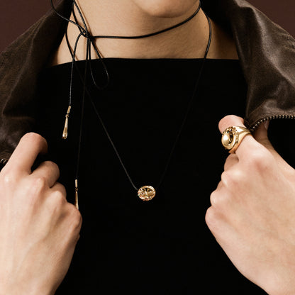 Golden Bagel Chain Necklace