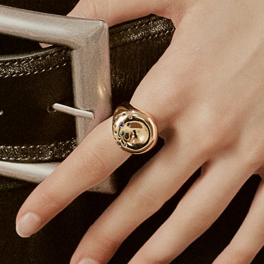 Golden Bagel Ring