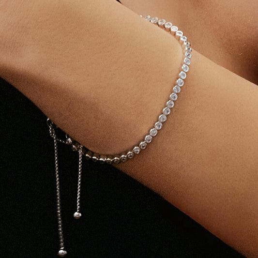 Silver Sugar Tennis Bracelet