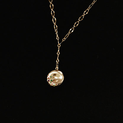 Golden Bagel Necklace