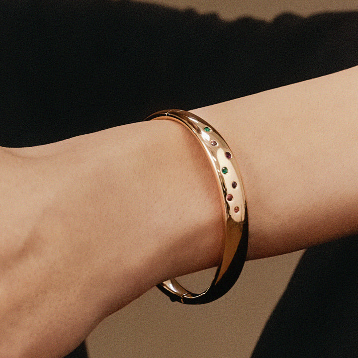 Gold Bagel Bracelet