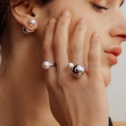 Silver Coffee Milk Ring