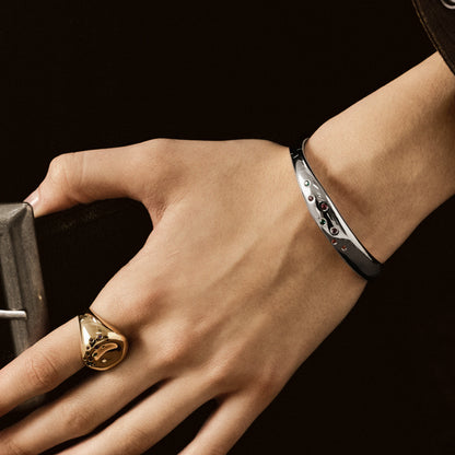 Silver Bagel Bracelet