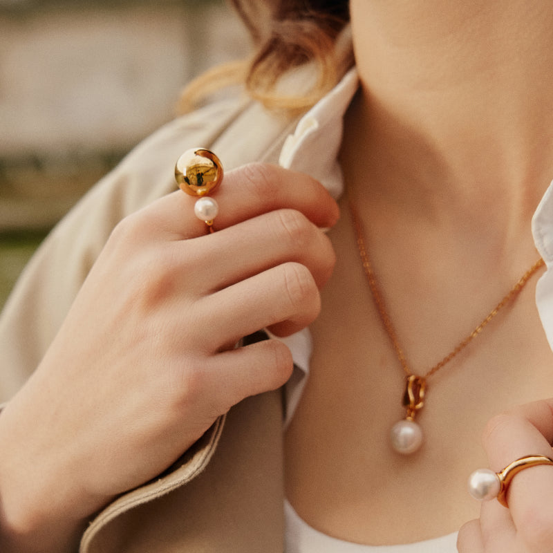Gold Coffee Milk Ring