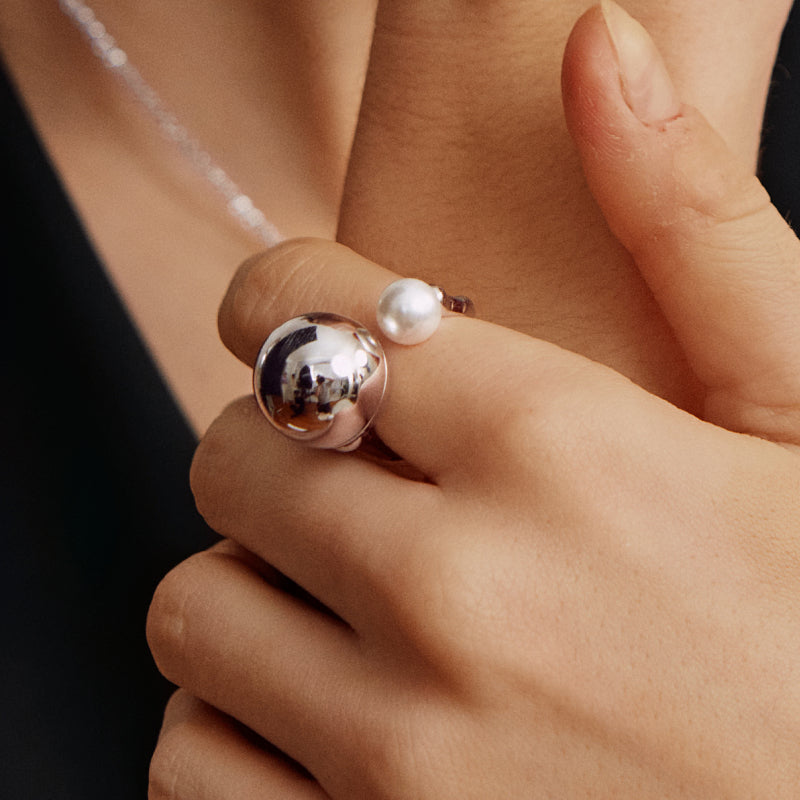 Silver Coffee Milk Ring