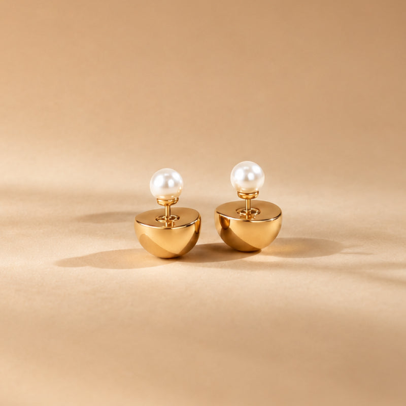 Gold Coffee Milk Studs