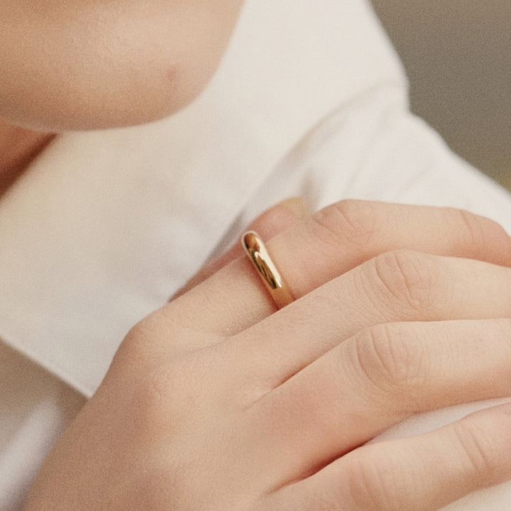 Gold Coffee Mug Ring [Small Size]