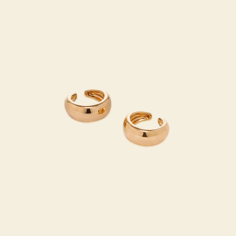 Golden Coffee Bean Ear Cuffs
