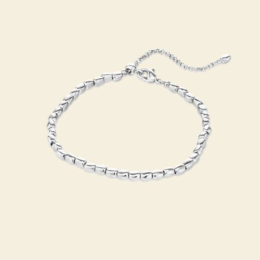 Silver Coffee Bean Bracelet