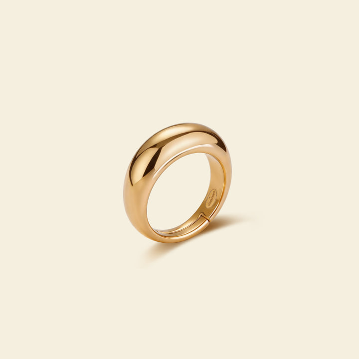 Gold Coffee Mug Ring [Middle Size]