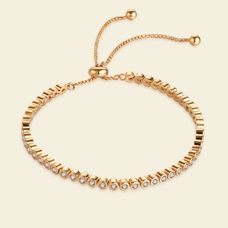 Gouden suikertennisarmband