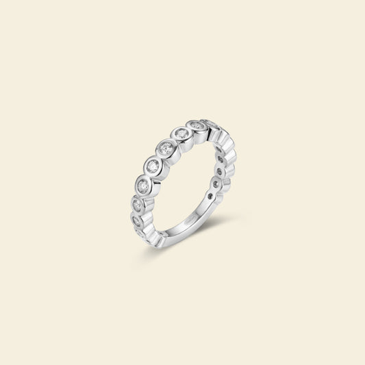 Silver Sugar Tennis Ring