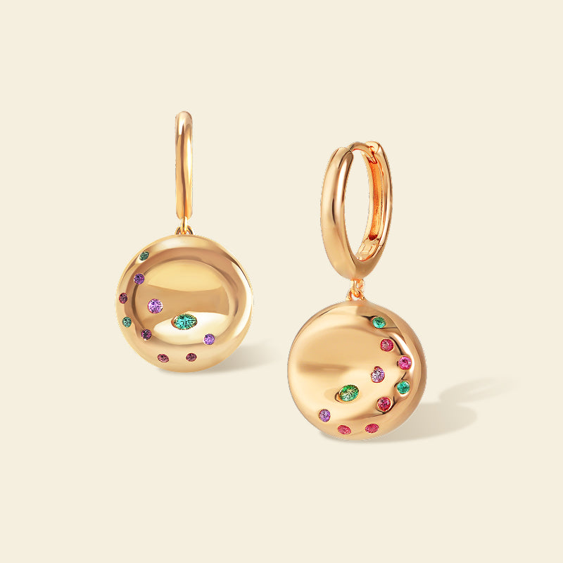 Gold Bagel Earrings