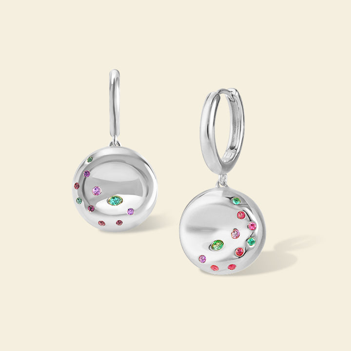Silver Bagel Earrings