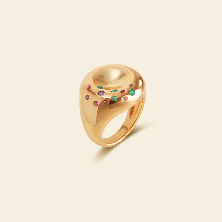 Gold Bagel Ring