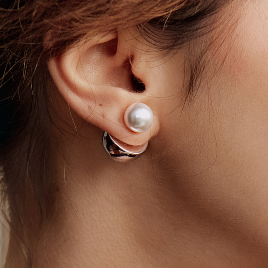Silver Coffee Milk Studs