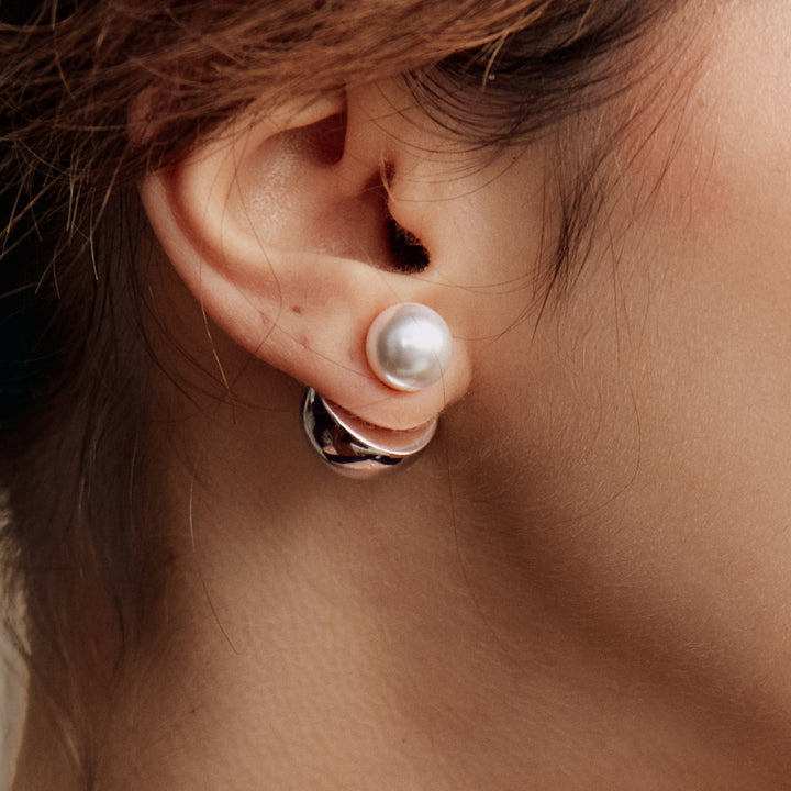 Silver Coffee Milk Studs