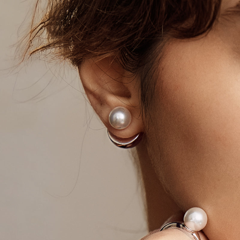 Silver Coffee Milk Studs