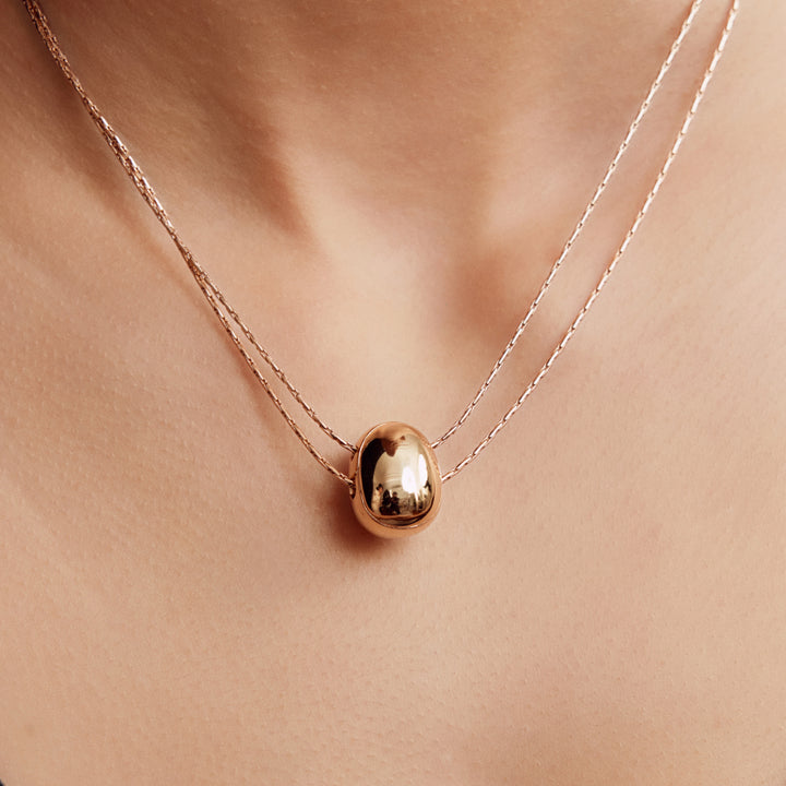 Gold Coffee Bean Necklace