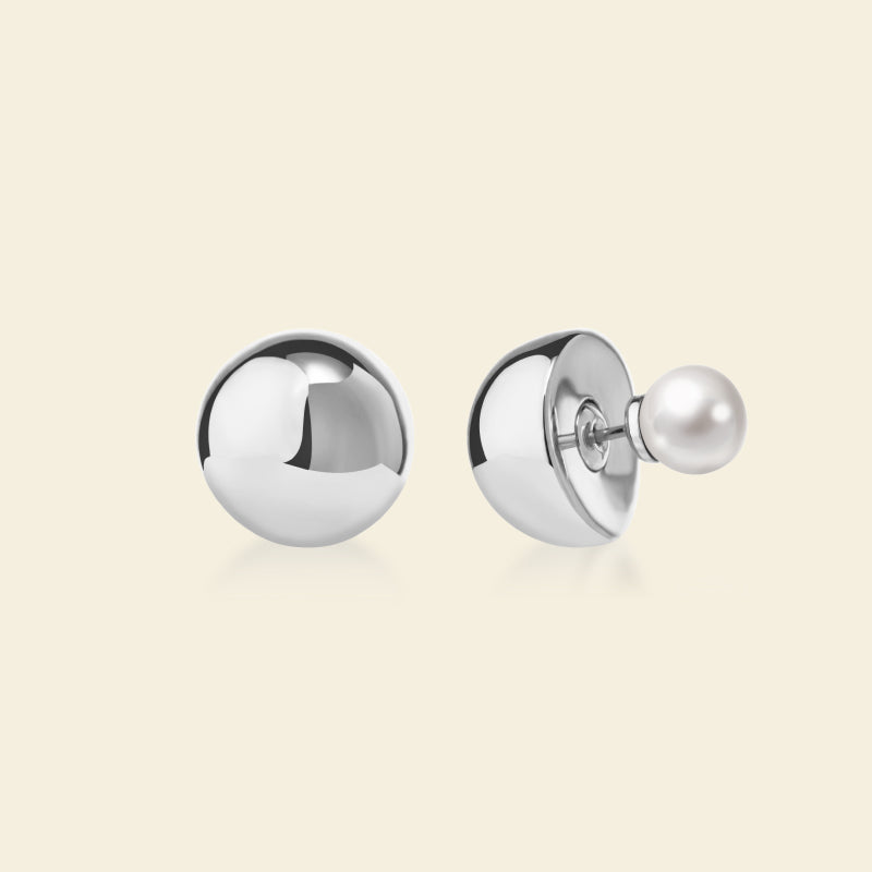 Silver Coffee Milk Studs