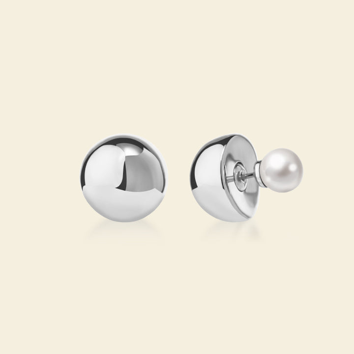 Silver Coffee Milk Studs