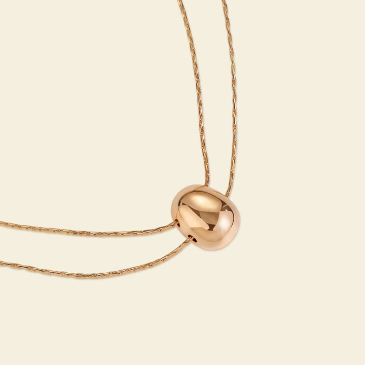 Gold Coffee Bean Necklace