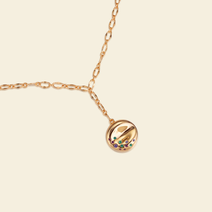Gold Bagel Necklace