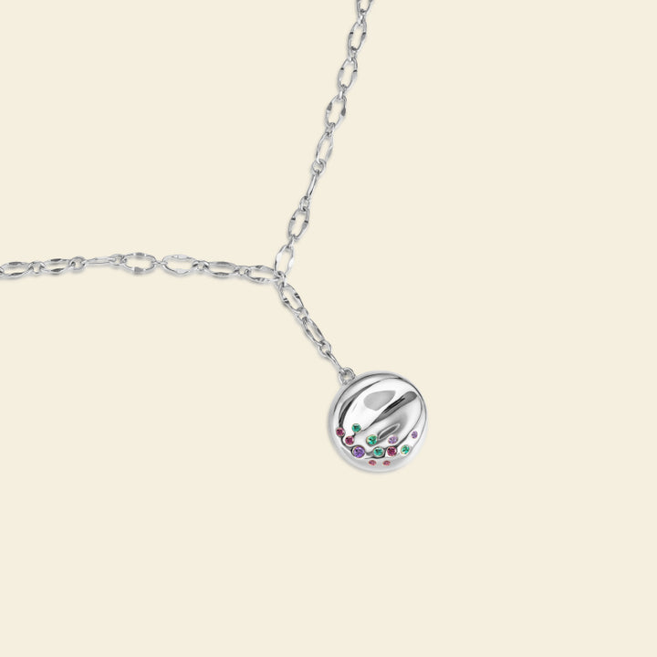Silver Bagel Necklace