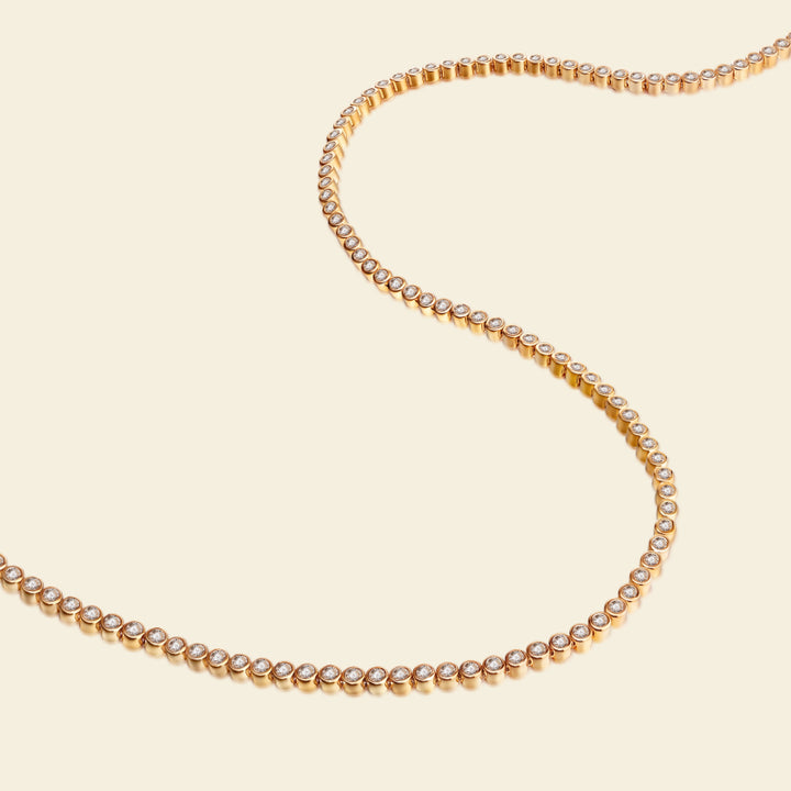 Gold Sugar Tennis Necklace
