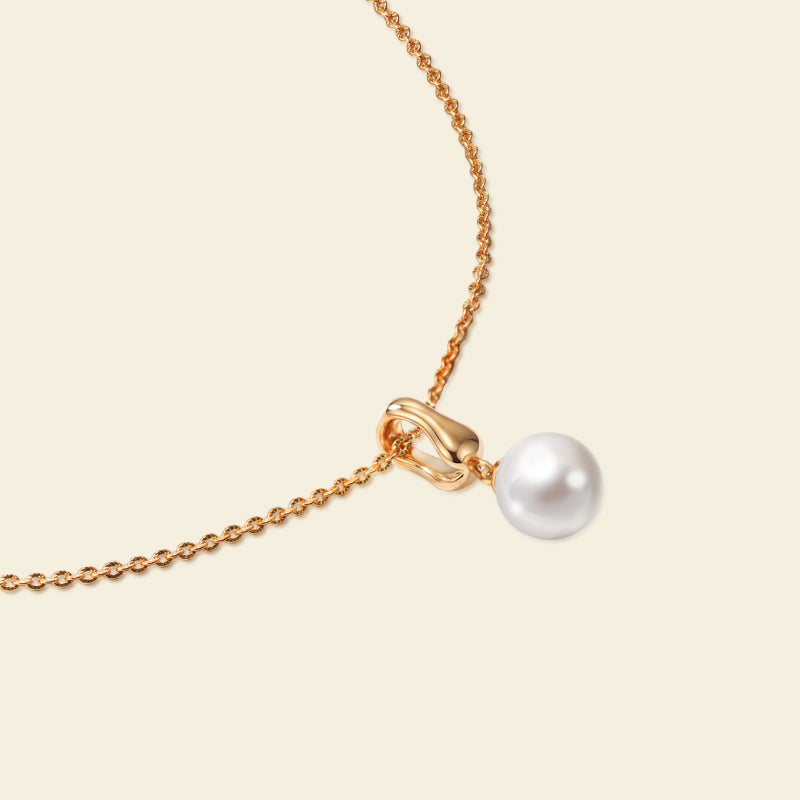 Gold Milk Pearl Necklace
